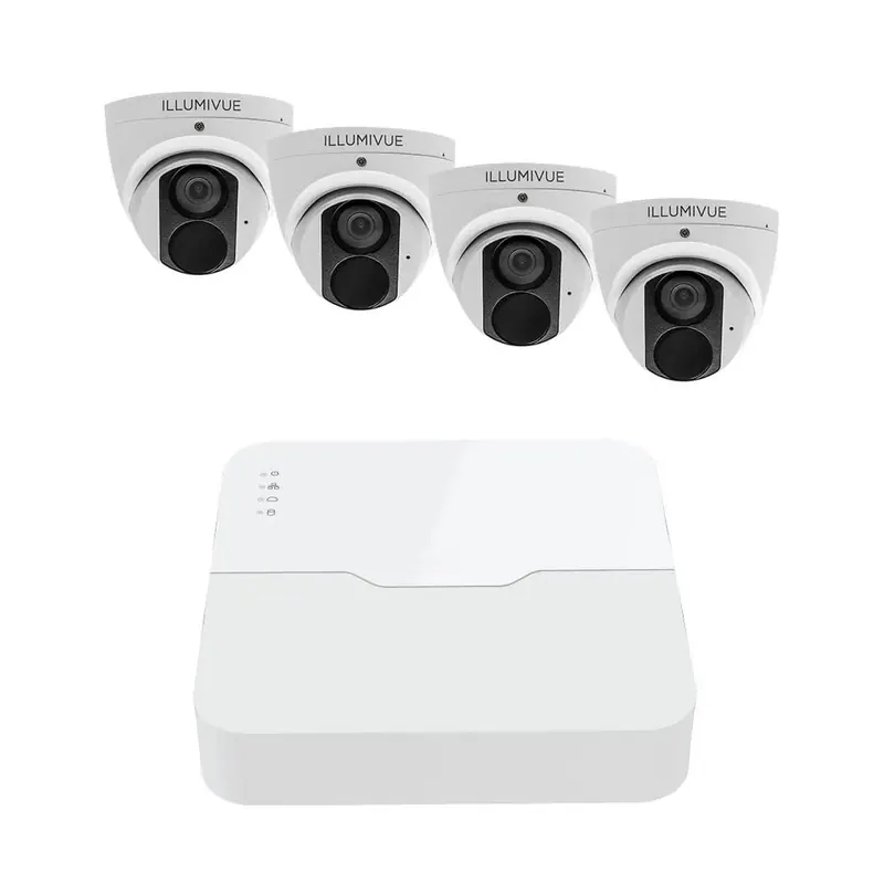 8-Channel 1TB NVR with 4 x 4MP IP NightColor Turret Camera Kit